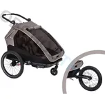 XLC dětský vozík za kolo 20 Duo S šedá/béžová/antracit + XLC jogging kit, BS-X120