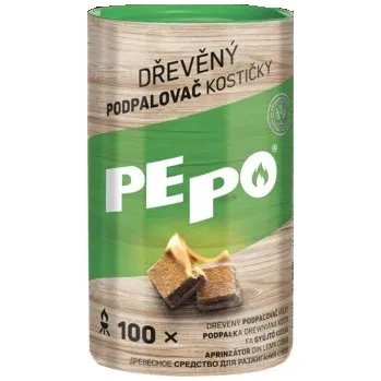 Podpalovač Severochema Pepo dřevěný podpalovač kostičky 100ks /473128/