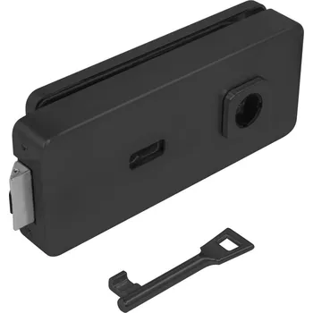 Dveřní kování MPK - UNIQUE R8 - ZÁMEK na skleněné dveře - BB kování na sklo BB otvor BS - Černá matná