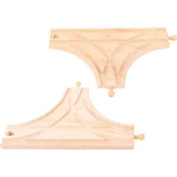 Vláček a vláčkodráha Bigjigs Rail T výhybka 2 ks