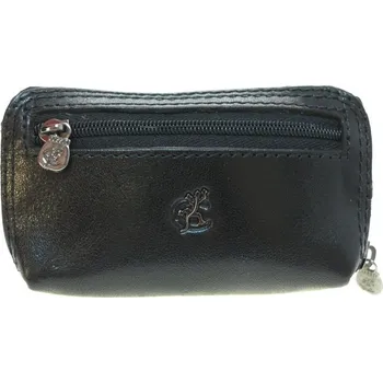 Černá kožená klíčenka Cosset 4475