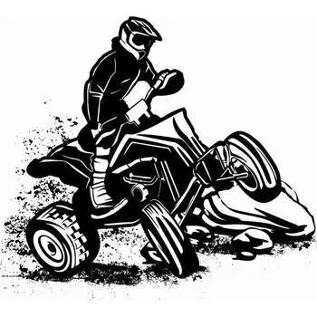 Samolepicí dekorace na vozidlo Avisa Samolepka řidič na čtyřkolce