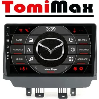 Autorádio TomiMax Mazda 2/CX-3 Android 14 autorádio s WIFI, GPS, USB, BT HW výbava: 4 Core 1GB+16GB LOW - Model auta: Mazda 2/CX-3 2014-2021, Velikost obrazovky: Dotyková obrazovka: 9"