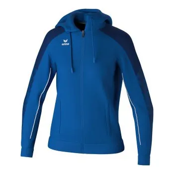 ERIMA EVO STAR TRÉNINKOVÁ BUNDA S KAPUCÍ - DÁMSKÁ - Modrá, Tmavě modrá - velikost 44