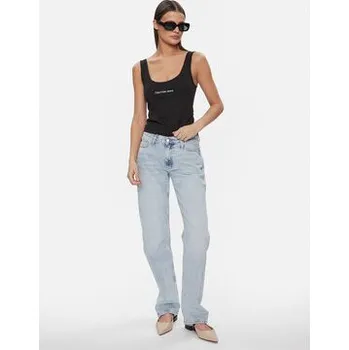 Oblečení a móda Calvin Klein Jeans Top Institutional J20J221064 Černá Slim Fit XS