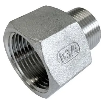 Instalatérský materiál Obrácená redukce NEREZ 3/8" x 1/2"