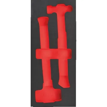 Skříňka na nářadí MILWAUKEE Prázdná pěnová vložka pro sadu kladiv 2 ks 4932493683