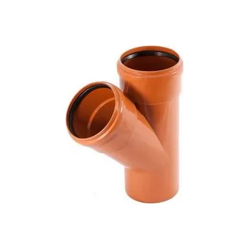 Kanalizační potrubí KG odbočka 250 x 125 x 45°