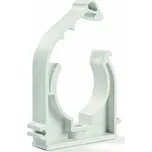 Plastová příchytka 18 mm měděných trubek s klipem, jednoduchá bez závitu