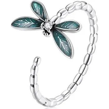 Prsten Přívěskynakrk.cz Stříbrný otevřený prsten VÁŽKA