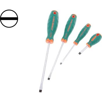 Šroubovák Ploché šroubováky, různé rozměry a délky - JONNESWAY, Varianta: rozměr 3 mm. délka dříku 60 mm