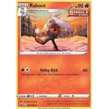 Karetní hra Pokémon karta Raboot 027/198