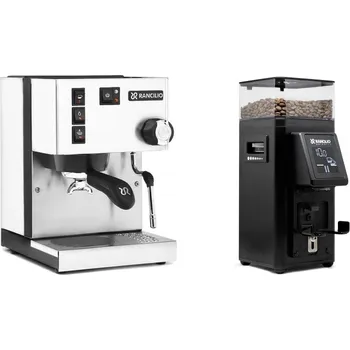 Kávovar Rancilio Silvia E, white + Rancilio STILE, black