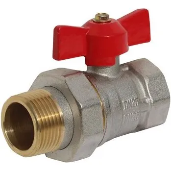 Instalatérský materiál Kulový kohout 1" s ucpávkou, se šroubením