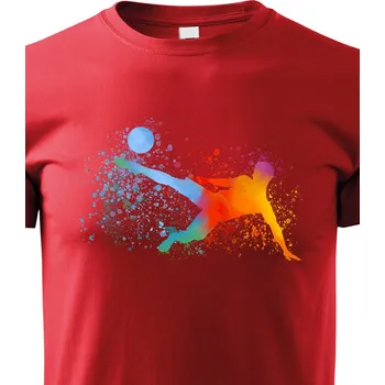 Chlapecké tričko Dětské tričko Fotbal, Barva Červená, Velikost 134 cm/8 roků, Canvas Dětské tričko Bezvatriko.cz 1626