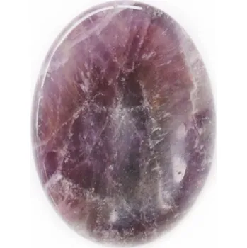 Masážní kámen Ametyst masážní ovál proti stresu cca 4 cm