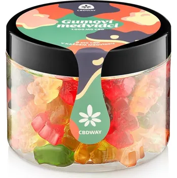 CBD CBDWAY CBD gumoví medvídci sladcí 1000 mg 112 medvídků