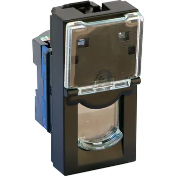 Rozvaděč LEGRAND Zásuvka MOSAIC 079461L černá mat 079461L