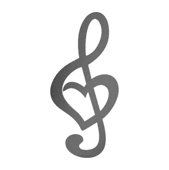 Samolepící dekorace Houslový klíč 004 srdíčko (41 - grafitová metalíza) SAMOLEPKA NA AUTO, NÁLEPKA, FÓLIE, POLEP, TUNING, VLASTNÍ TEXT, TISK, AUTOSAMOLEPKY.cz, POLEPY, OBRÁZEK, LOGO, 3D STICKERS