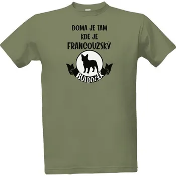 Pánská móda Tričko s potiskem Francouzský Buldoček Doma pánské