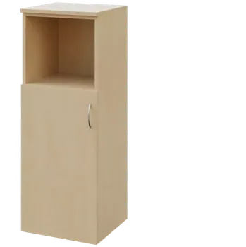 Šatní skříň N 3 - 4DN kancelářská skříň, 1-dveřová/nika, levá, 1100x400x400, bříza světlá