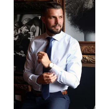 Pánská košile FERATT DON VITO SLIM světle modrá Velikost: S