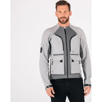Moto bunda Pánská motocyklová bunda Knox TOR šedá Velikost: 4XL