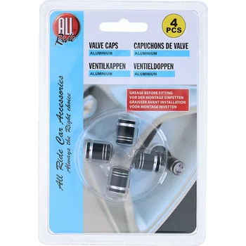 Čepička na ventilek ALL RIDE DF5800136, Čepičky na ventilky Smile sada 4 ks pro auta i kola