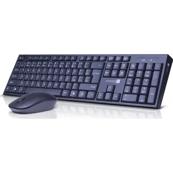 CONNECT IT Combo bezdrátová černá klávesnice + myš, 2,4GHz, USB, CZ + SK layout, černá CKM-7500-CS