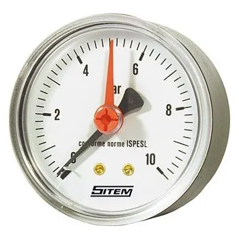 SITEM 0-10 bar manometr se zadním napojením G 1/4", průměr 50 mm