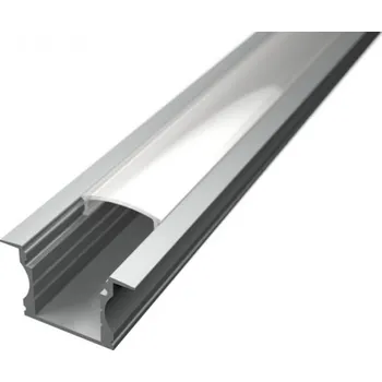 LED páska Vestavný LED profil V2 bez difuzoru, Délka lišty Profil délka 2 metry bez difuzoru