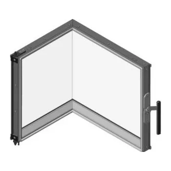 Krbová vložka Romotop Dveře topeniště pro levou variantu Barva: Hnědá