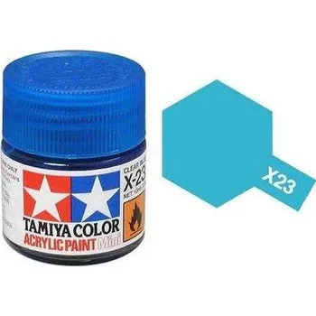 Modelářská barva Akrylová barva Tamiya X-23 Clear blue 10ml