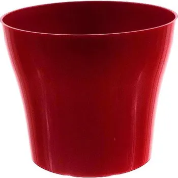 Obal na květináč Dekorativní květináč Tulipán 24 cm - bordó PLASTKON
