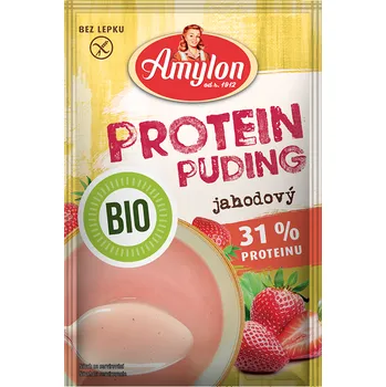 Protein BIO Protein Puding jahodový - bez lepku 45 g