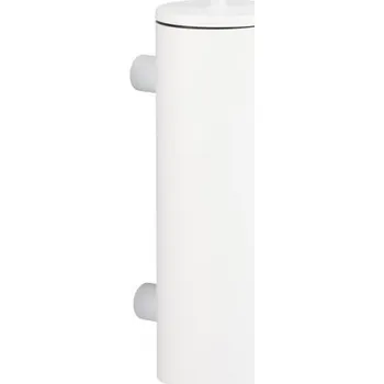 WC štětka WC souprava se štětkou Merida Stella nerezová bílá k zavěšení s krytkou