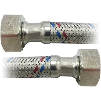 Vodovodní baterie Nerezová flexi hadička M 3/4" x M 3/4", 20 cm