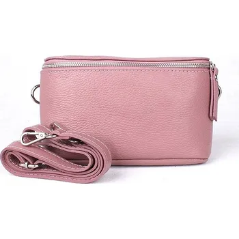 Kabelka Dámská starorůžová kožená ledvinka Vera Pelle no. 121