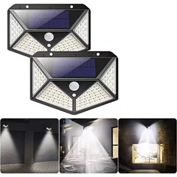 Venkovní osvětlení Zaparkorun Solarní LED světlo s detekcí pohybu SH-100 - 100 LED - 1 ks