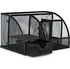 Modern Home Kovový stolní organizér 6 přihrádek 22 x 14 x 13 cm černý