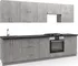 Kuchyňská linka Casarredo Felipe 280/280 cm beton