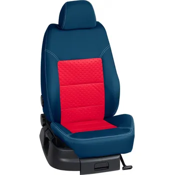 Potah sedadla Autopotahy Opel COMBO / od r.2018->, 5 Míst, KOMFORT > K0013 (K0013 / Modrý bok)