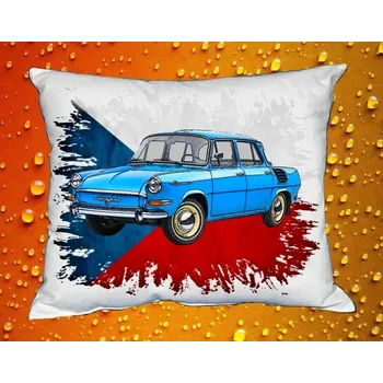 Povlak na polštářek Polštář s Českým autem 144 (auta České výroby)