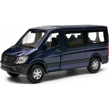 autíčko Welly Mercedes Benz Sprinter Traveliner, modrý 1:34-39