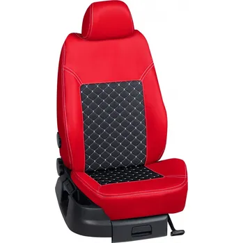 Potah sedadla Autopotahy Škoda KAROG / od r.2017->, 5 dveří, ( Sport ), KOŽENKA > OR 0425 (OR 0425 / Červený koženkový bok)