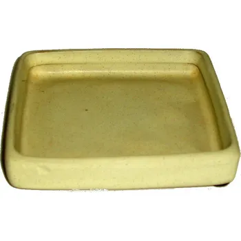 Květináč Podmiska na bonsaje krémová čtverec typ 1