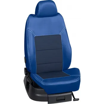 Potah sedadla Autopotahy Škoda KAMIQ / od r.2019->, 5 dveří,( Style, Ambition, Sport ), KOŽENKA > OR 0384 (OR 0384 / Modrý koženkový bok)