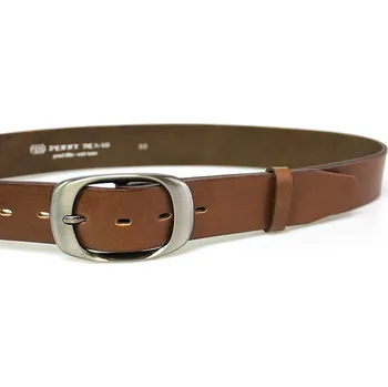 Opasek PENNY BELTS Kožený opasek 72NKS-48 hnědý - 105 cm
