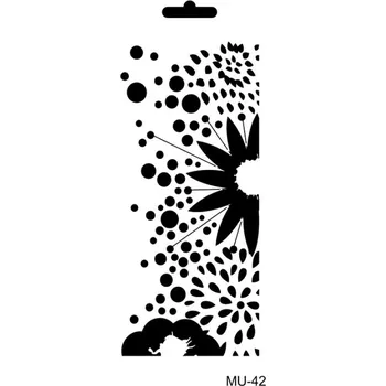 Cadence Šablona Cadence Mixed Media, 10x25 cm - Kytka s kapkami rosy