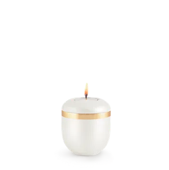 Smuteční dekorace Keramická miniurna Xenon - Bílá